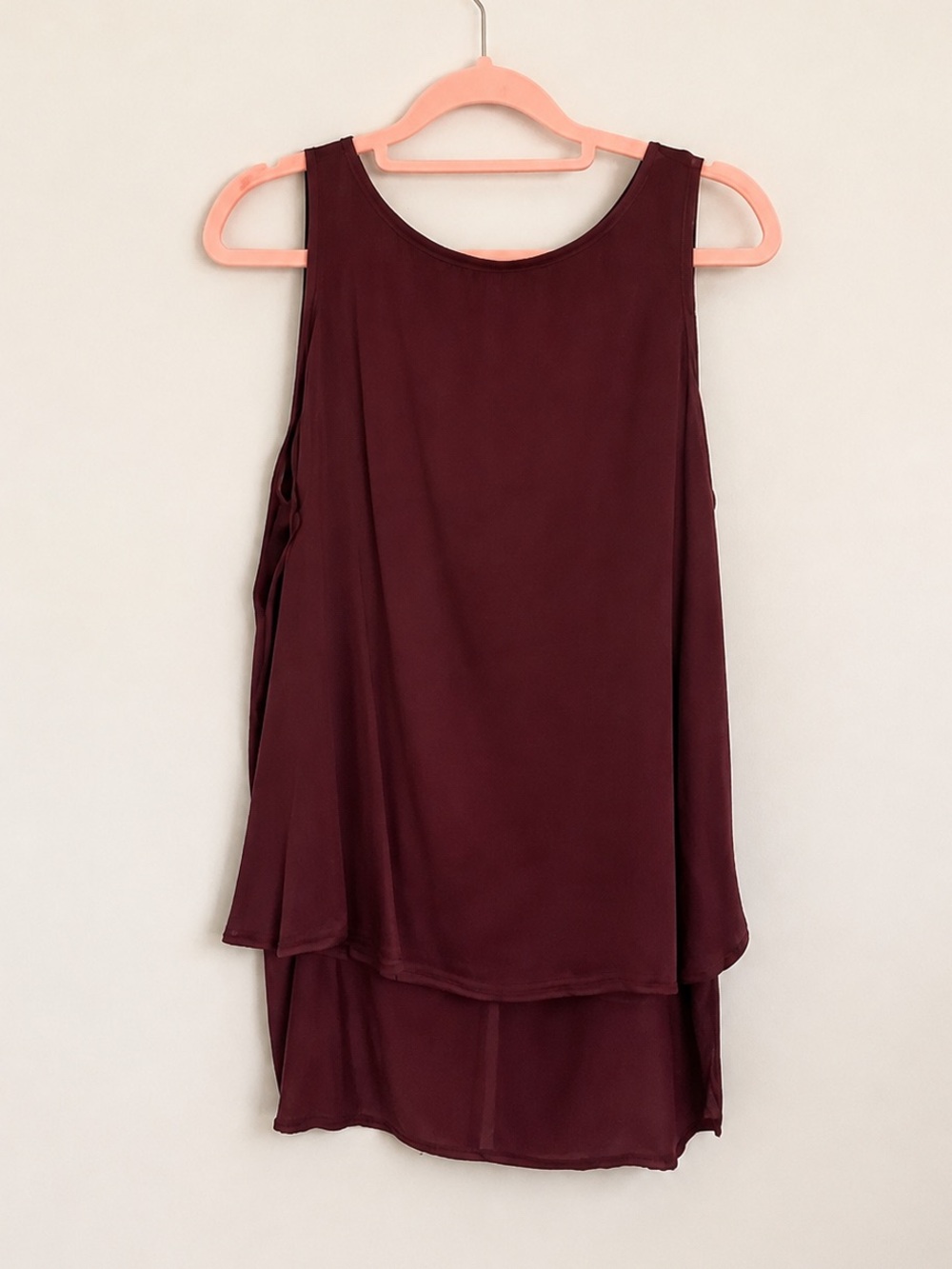 Hard Tail Clothing Chic Burgundy Tank Top NWOT Med Flowy
